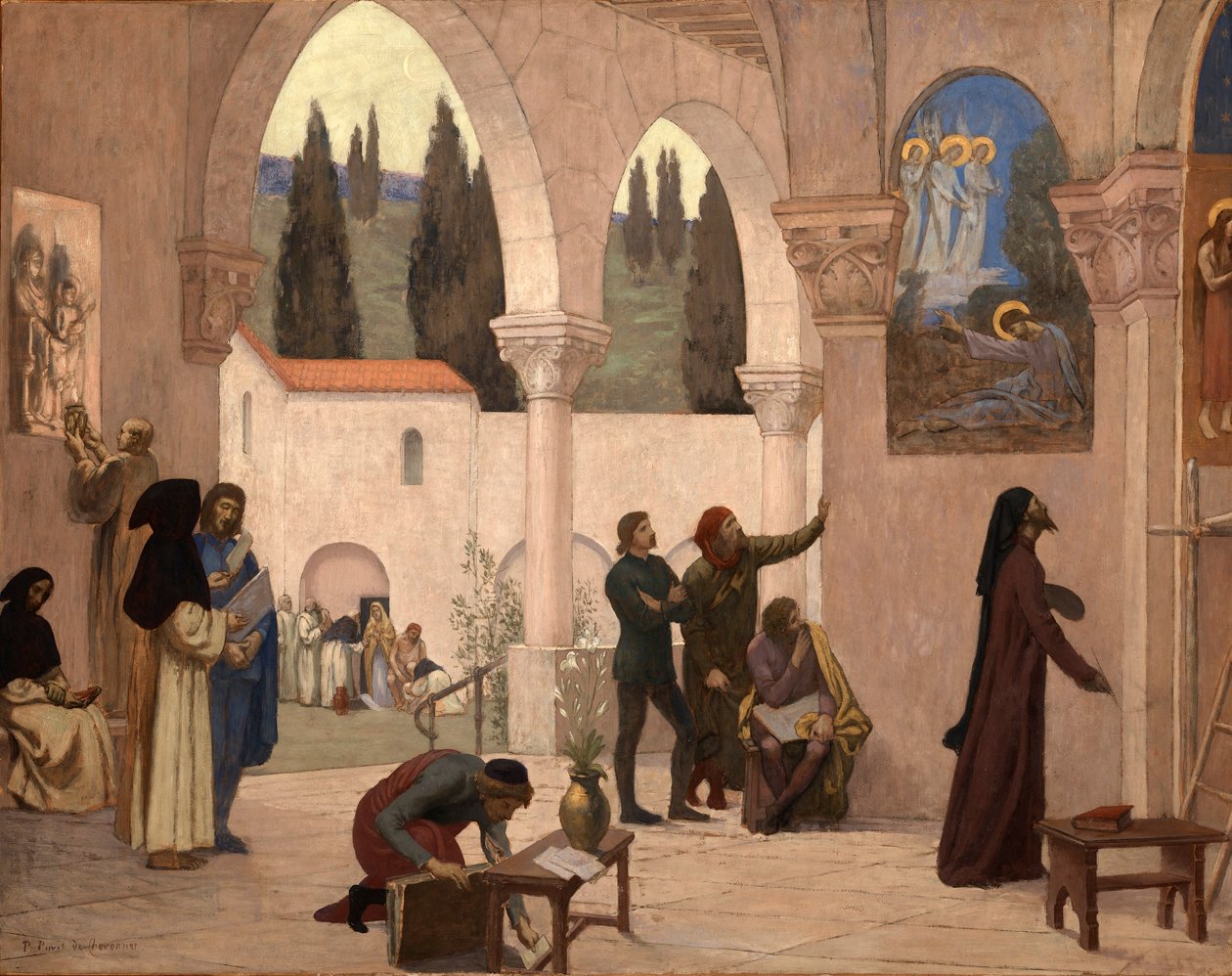 Kristen inspiration af Pierre Cécile Puvis de Chavannes