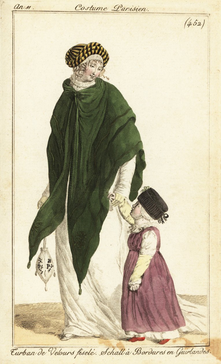 Moderigtig kvinde og barn, Paris af Pierre Charles Baquoy