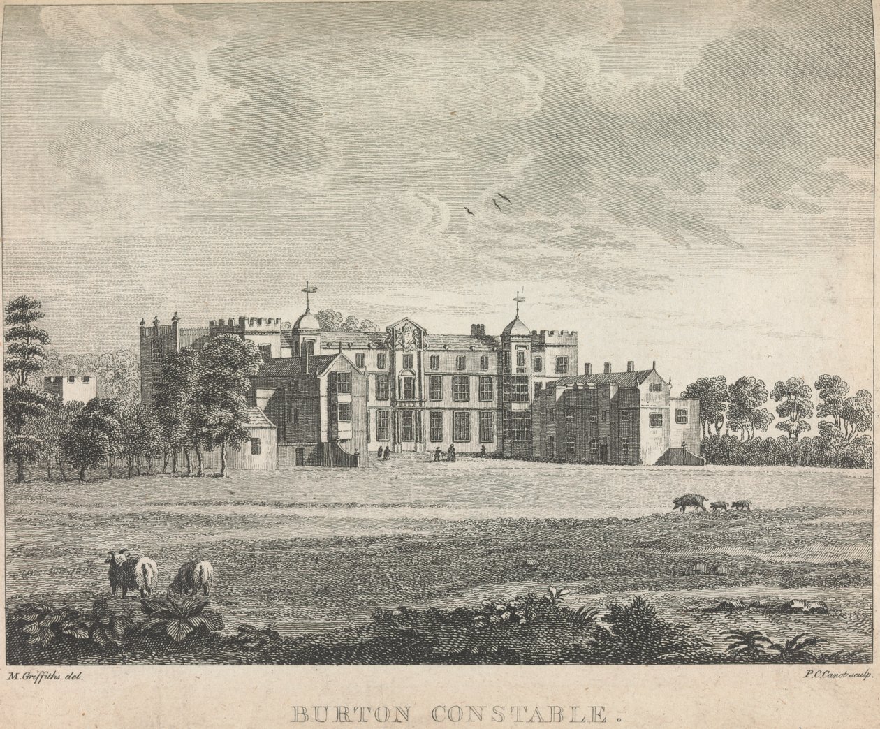 Burton Constable; side 53 (bind 1) af Pierre Charles Canot