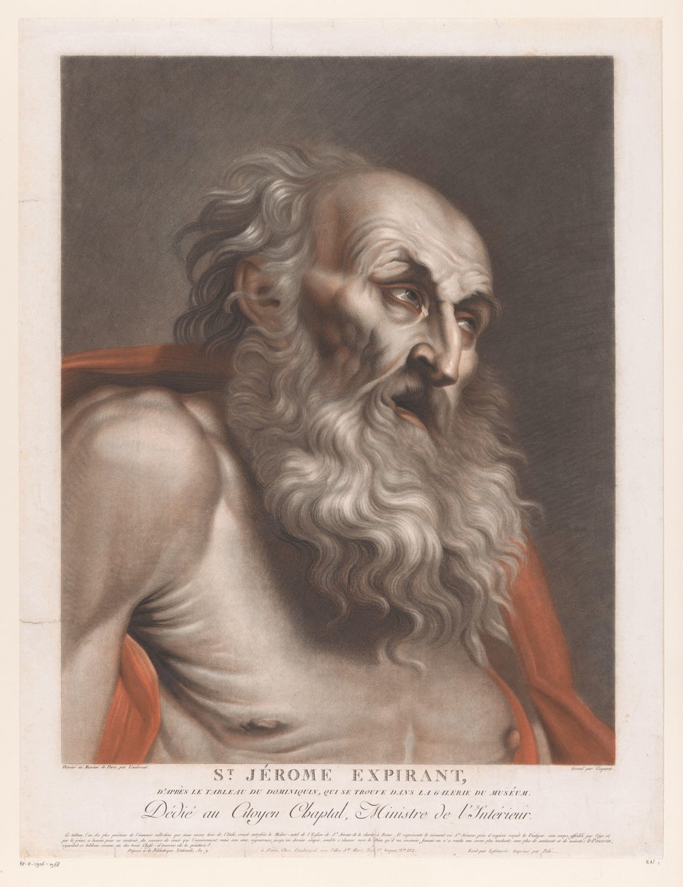 Hellige Hieronymus St. Jerome Expirant (titel på objekt) af Pierre Charles Coqueret