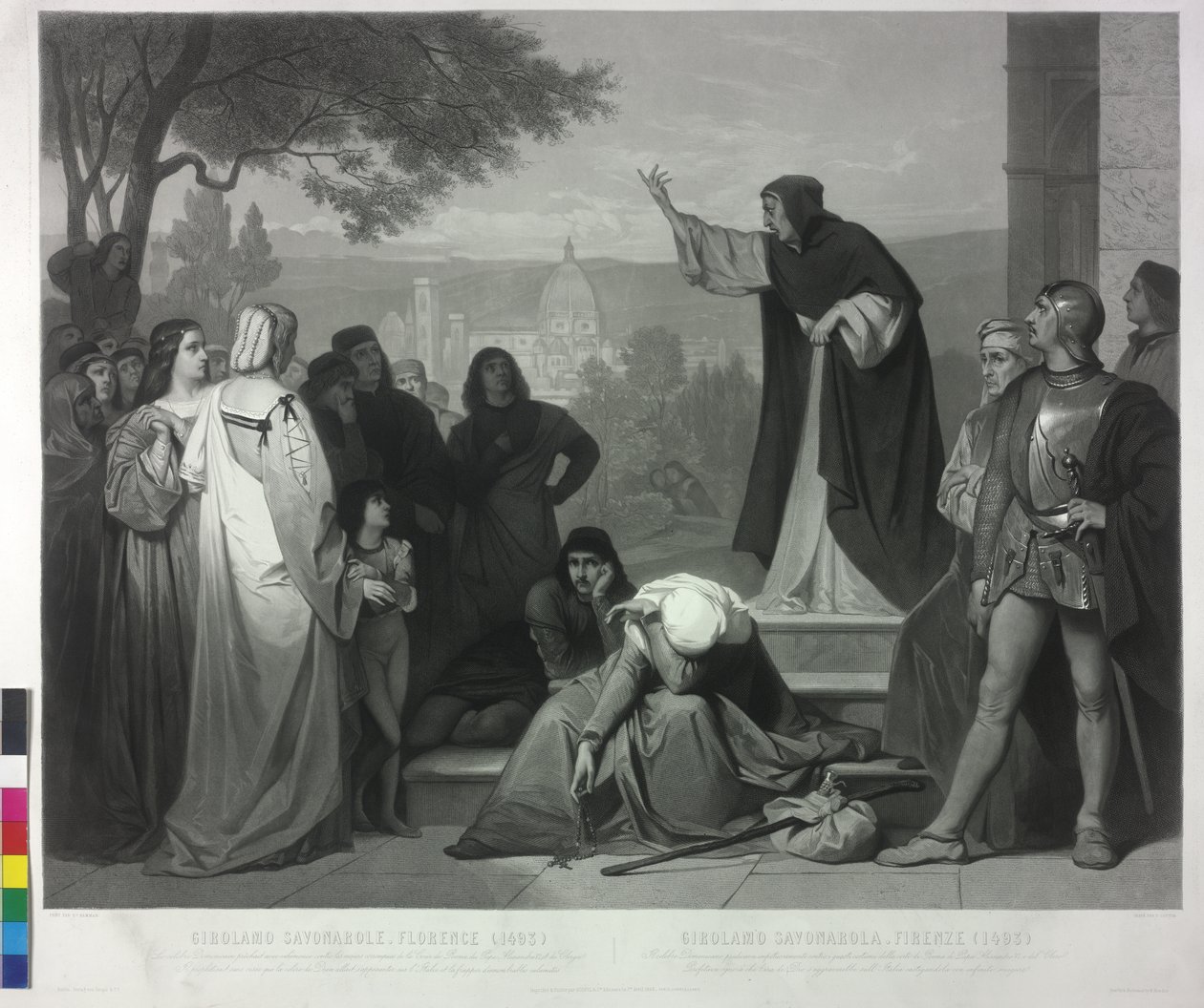 1493 Savonarolas prædiken i Firenze af Pierre Cottin
