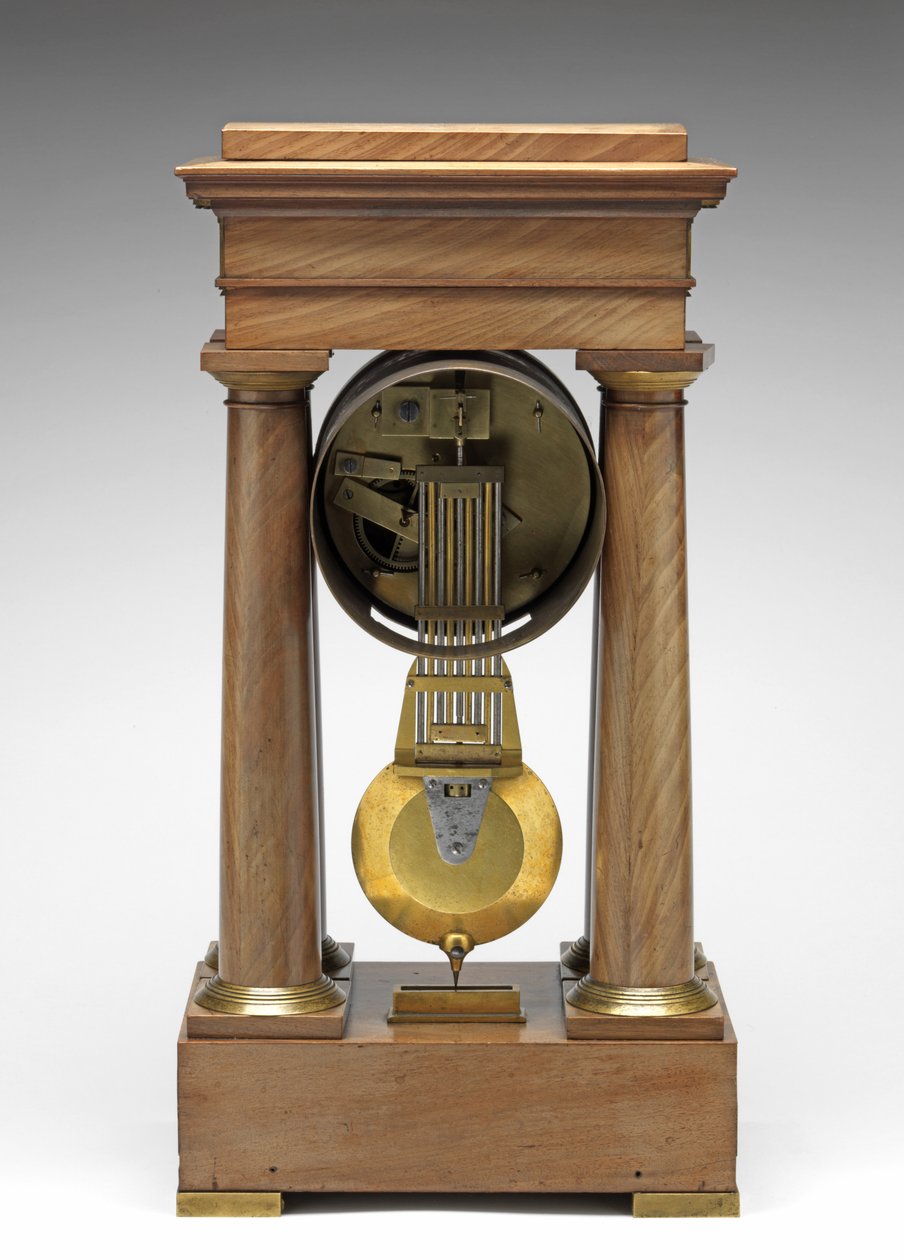 Decimalur, ca. 1798-1805 (fyr, messing og emalje) af Pierre Daniel Destigny