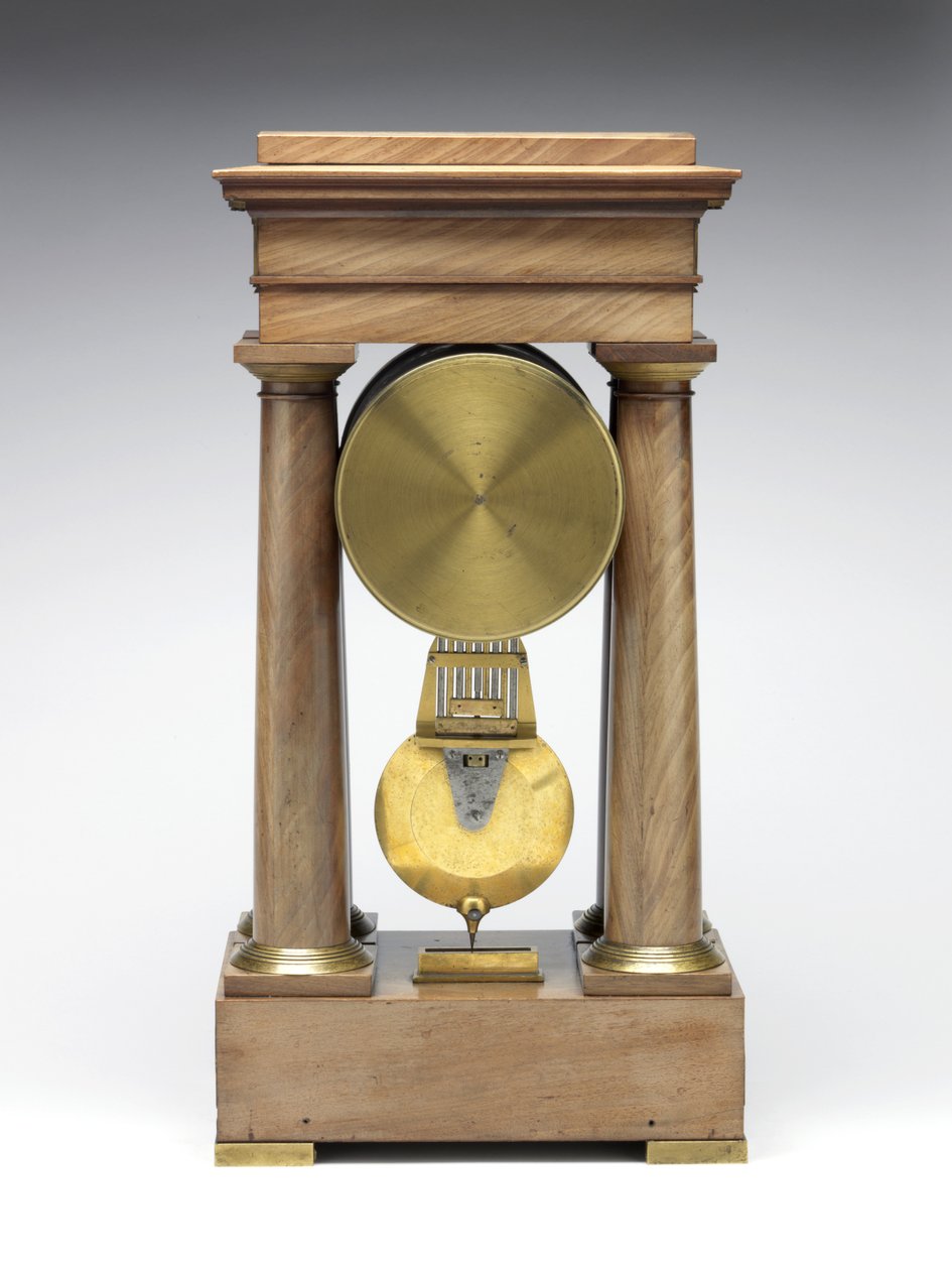 Decimalur, ca. 1798-1805 (fyr, messing og emalje) af Pierre Daniel Destigny
