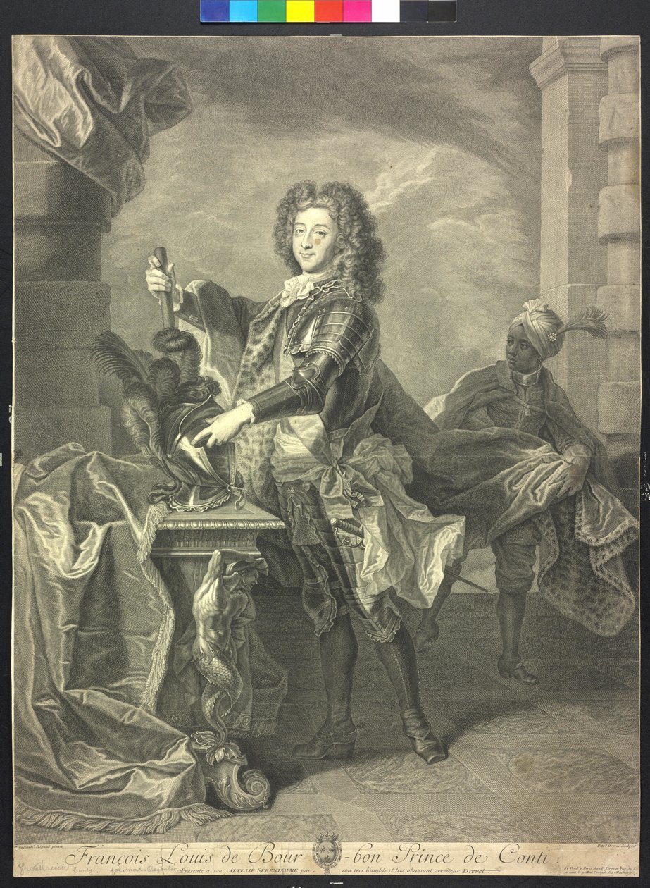 Franz Ludwig ærkehertug Conty (kobberstik) af Pierre Drevet