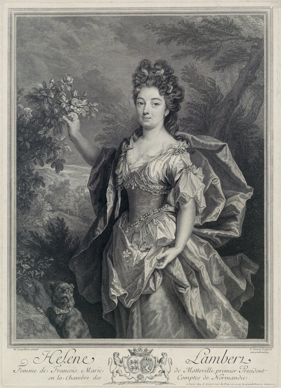 Helene de Motteville af Pierre Drevet