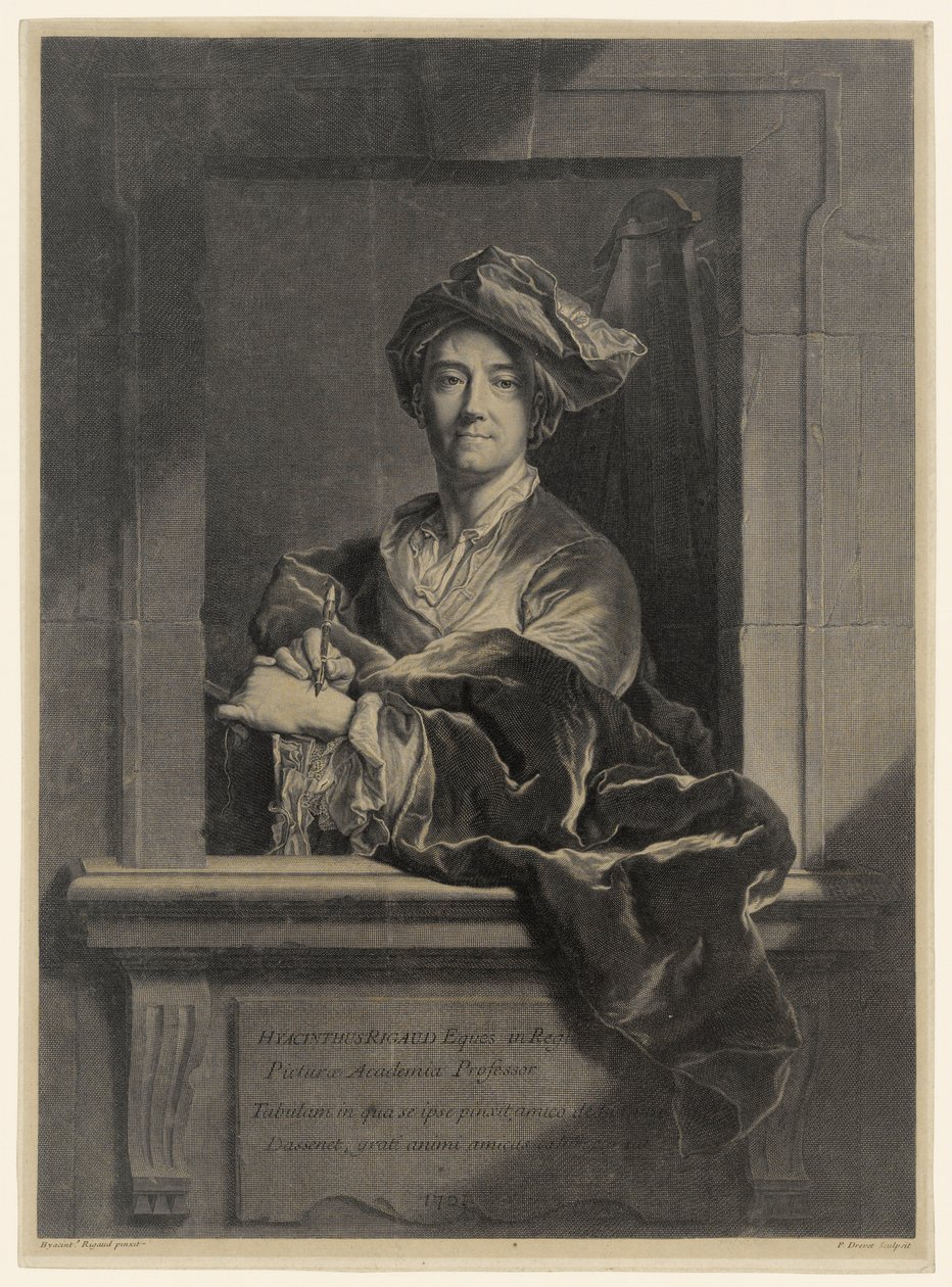 Hyacinthus Rigaud af Pierre Drevet