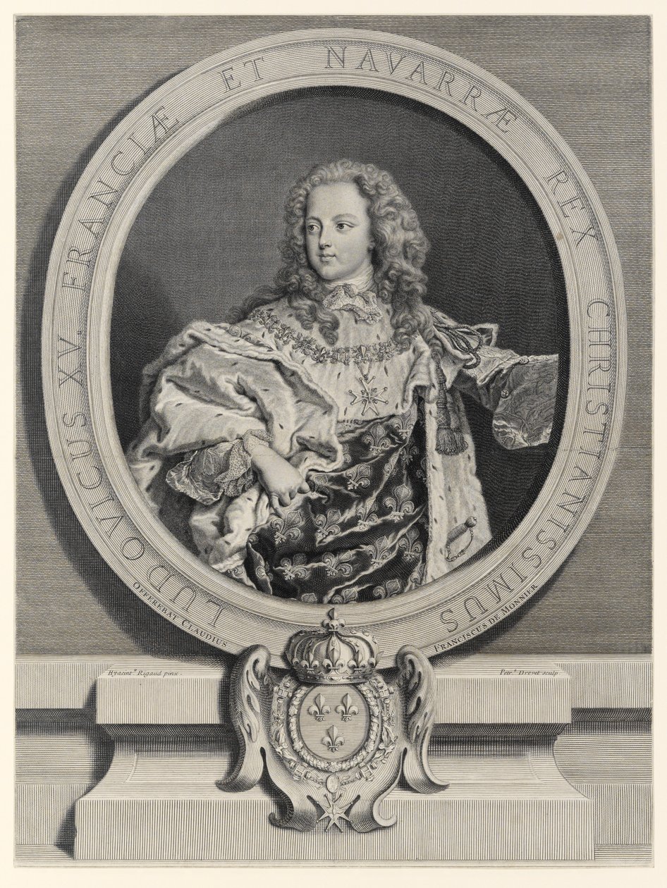 Ludvig XV, konge af Frankrig (1710-1774) af Pierre Drevet
