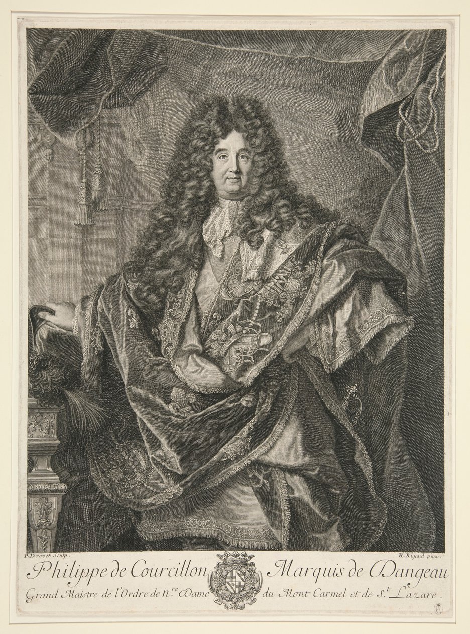 Philippe de Courcillon, markis af Dangeau af Pierre Drevet