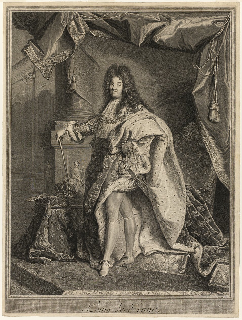 Portræt af Ludvig XIV af Pierre Drevet