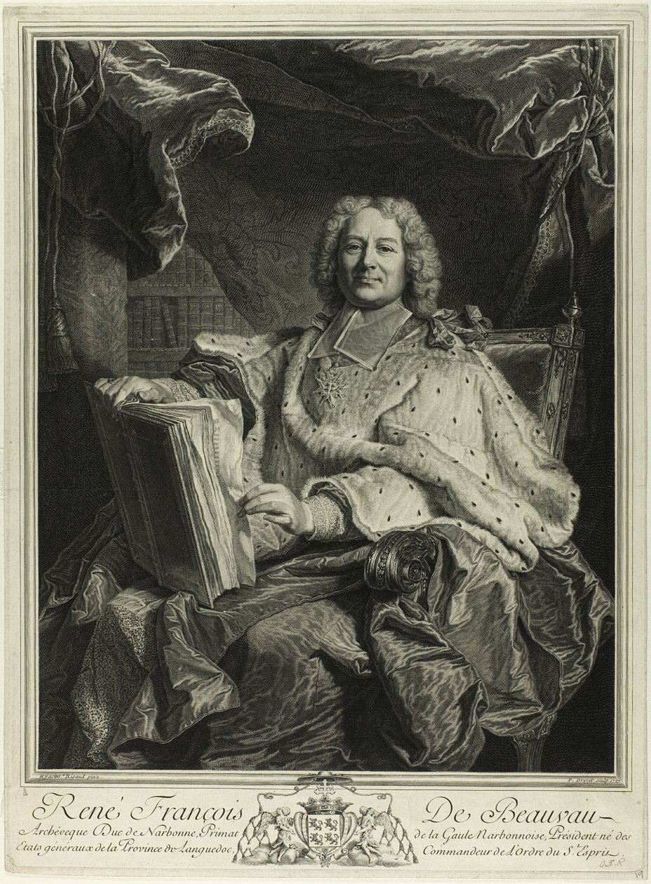 Portræt af René François de Beauveau du Rivau af Pierre Drevet