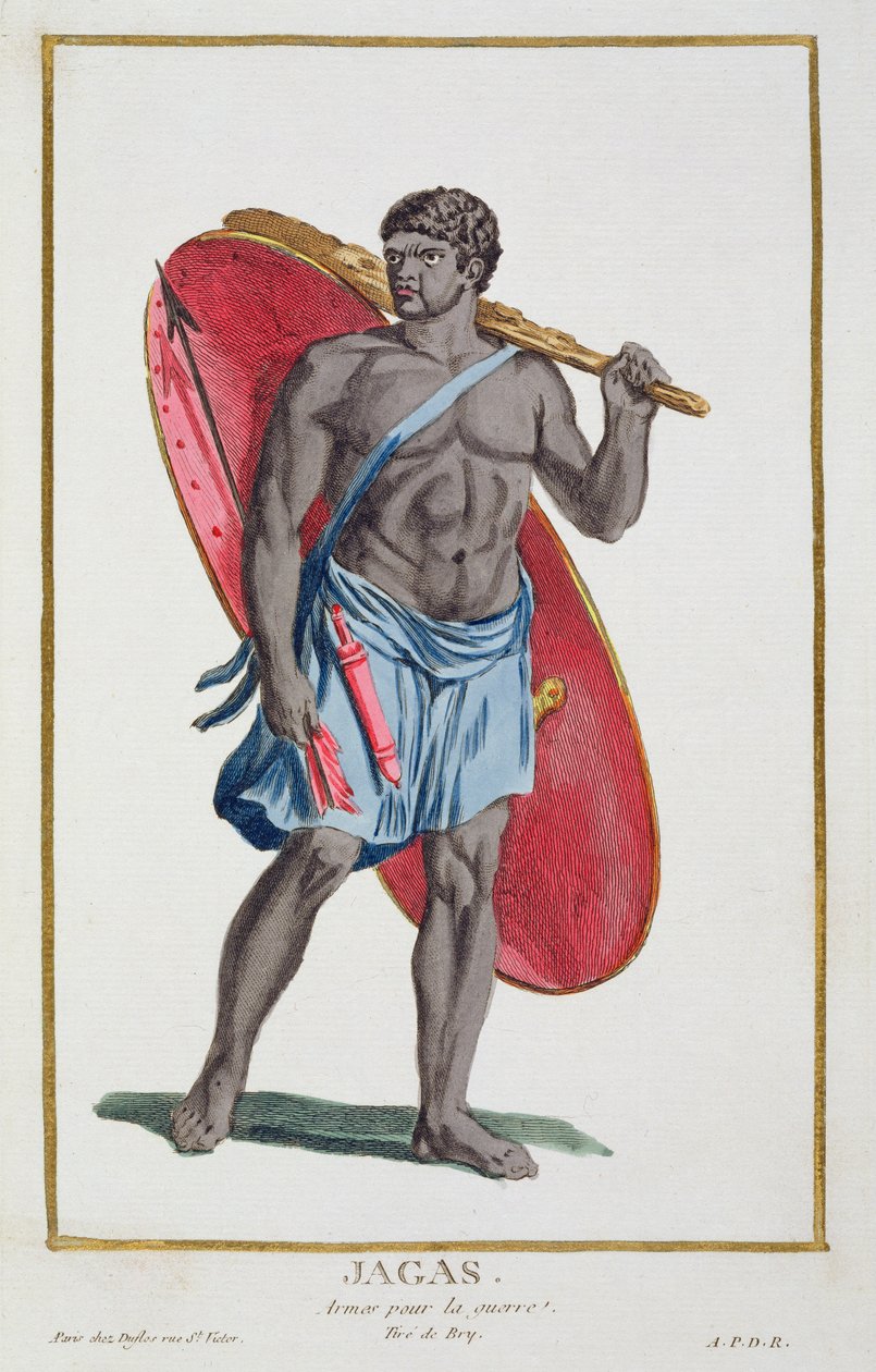 En Jagas-kriger af Pierre Duflos