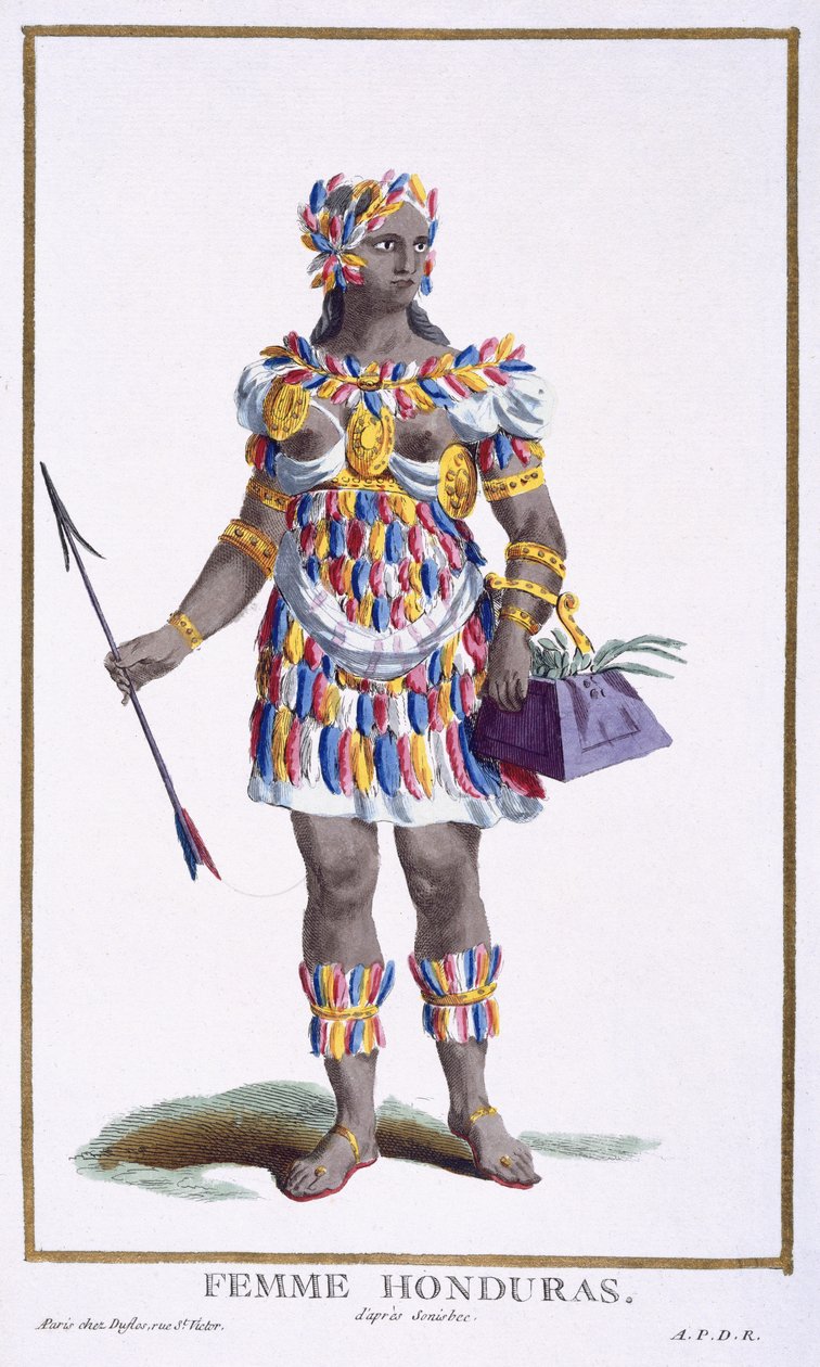 En kvinde fra Honduras, 1780 af Pierre Duflos