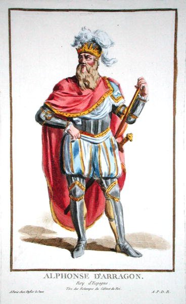 Alfonso V (1396-1458) Konge af Aragon og Sicilien, fra 