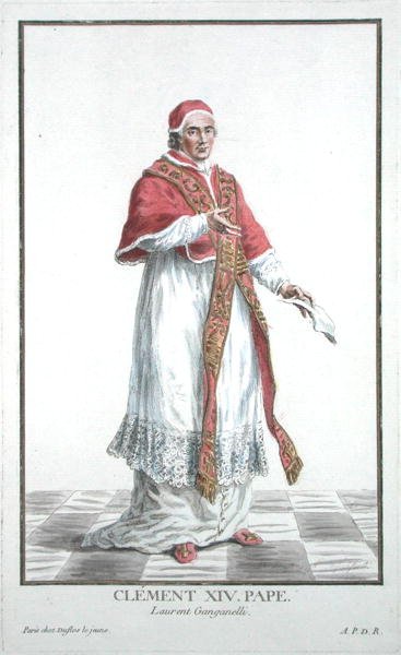Lorenzo Ganganelli (1705-74) Pave Clemens XIV (1769-74) fra 