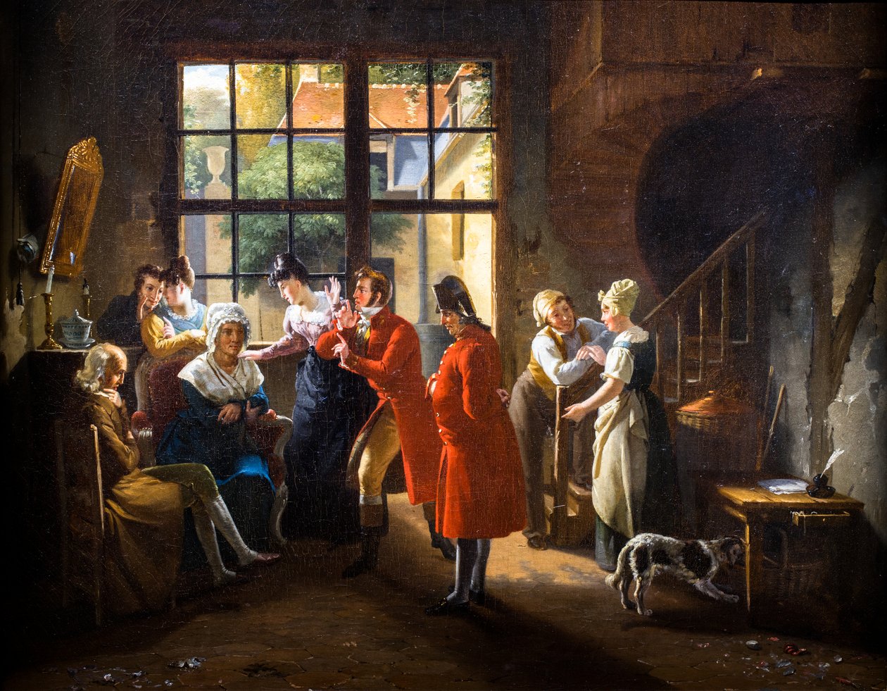 The Cancans hos dørkvinden af Pierre Duval Le Camus