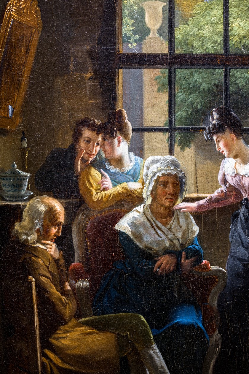 The Cancans hos dørkvinden af Pierre Duval Le Camus
