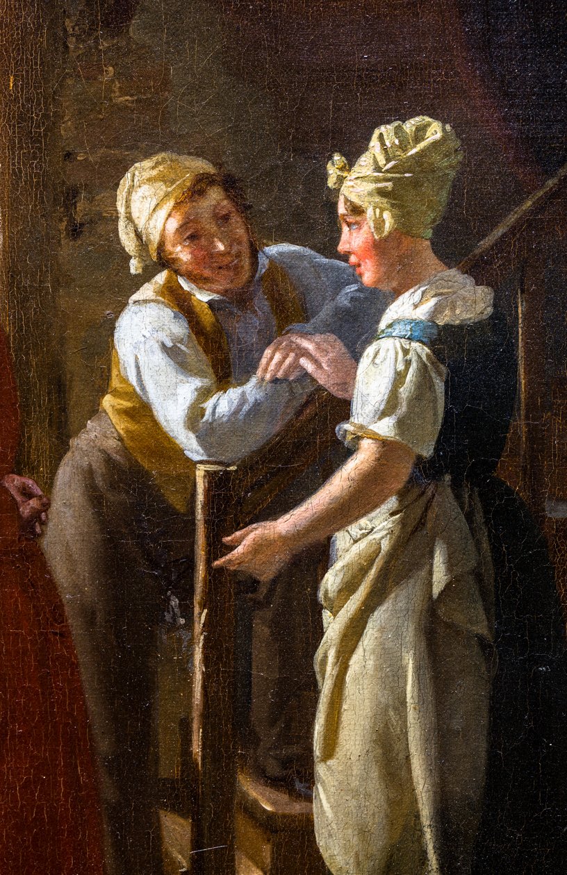 The Cancans hos dørkvinden af Pierre Duval Le Camus
