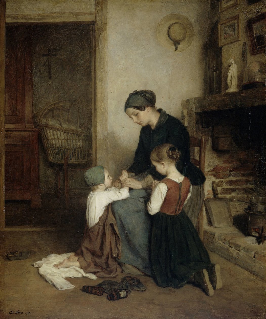 Aftenbønnen af Pierre Edouard Frere
