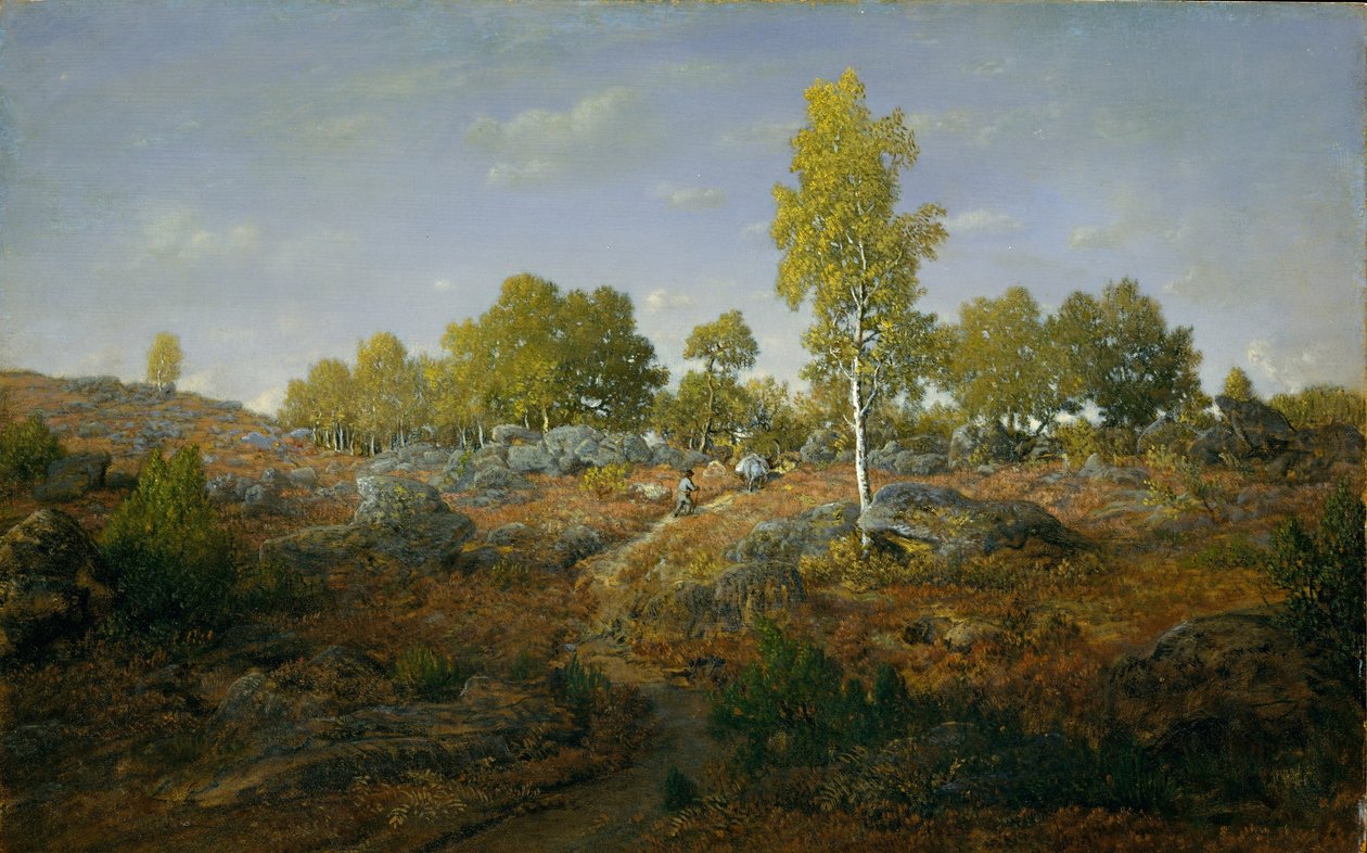A Path among the Rocks, ca. 1861 (olie på træ) af Pierre Etienne Theodore Rousseau