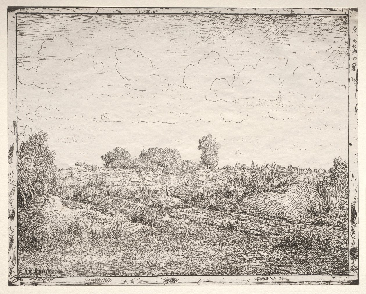 Plantesletten i Biau. af Pierre Etienne Theodore Rousseau