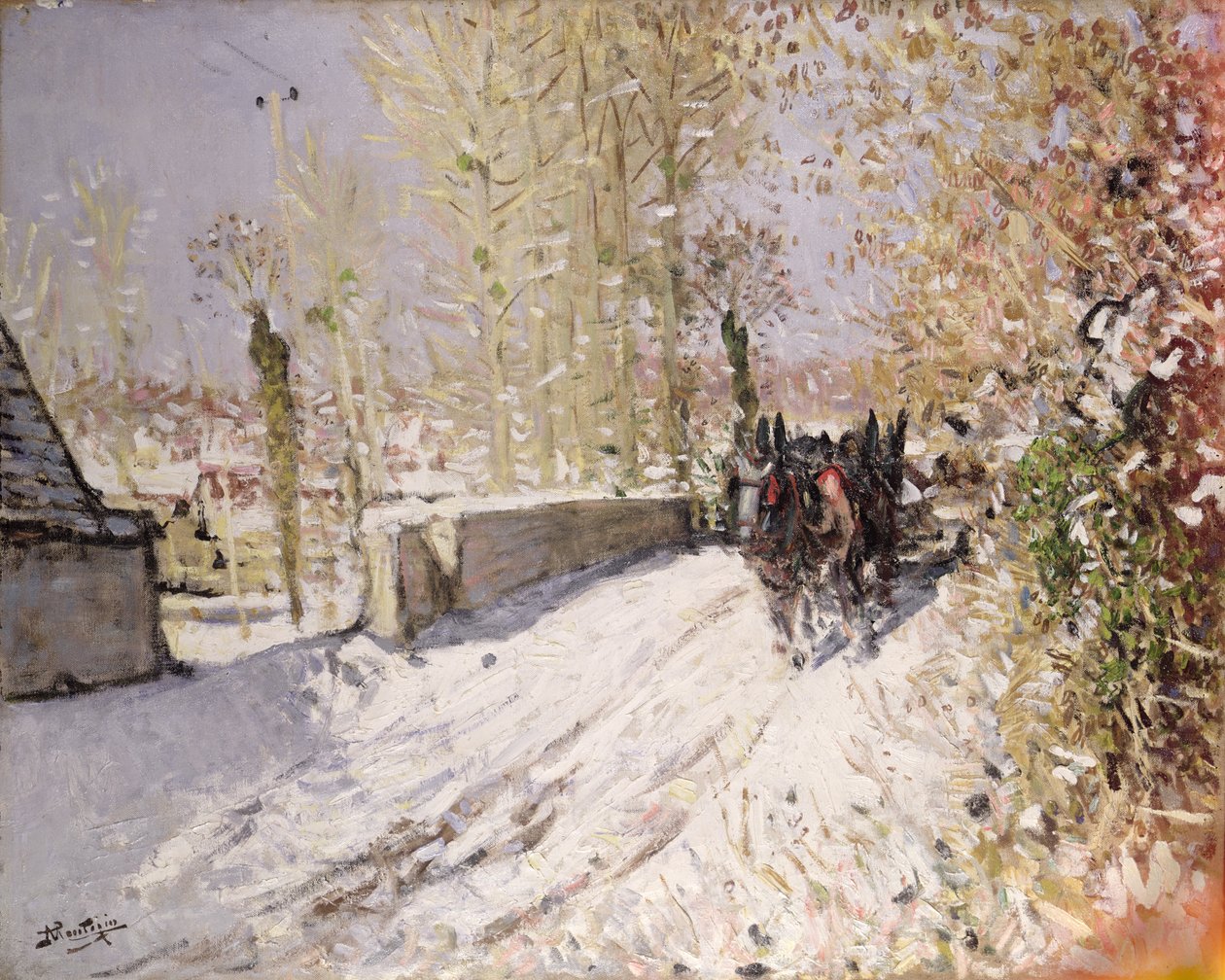 Vinterlandskab af Pierre Eugene Montezin
