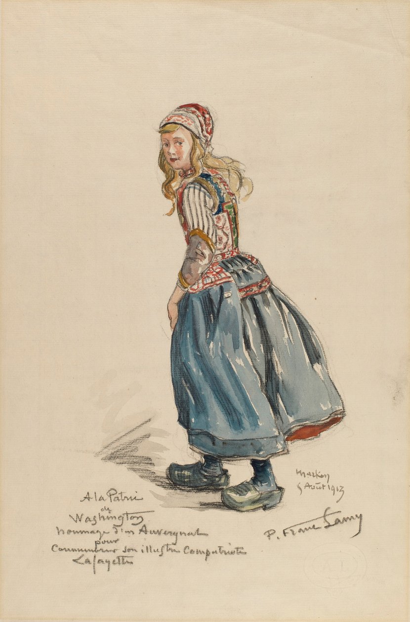 Bondepige af Pierre Franc Lamy