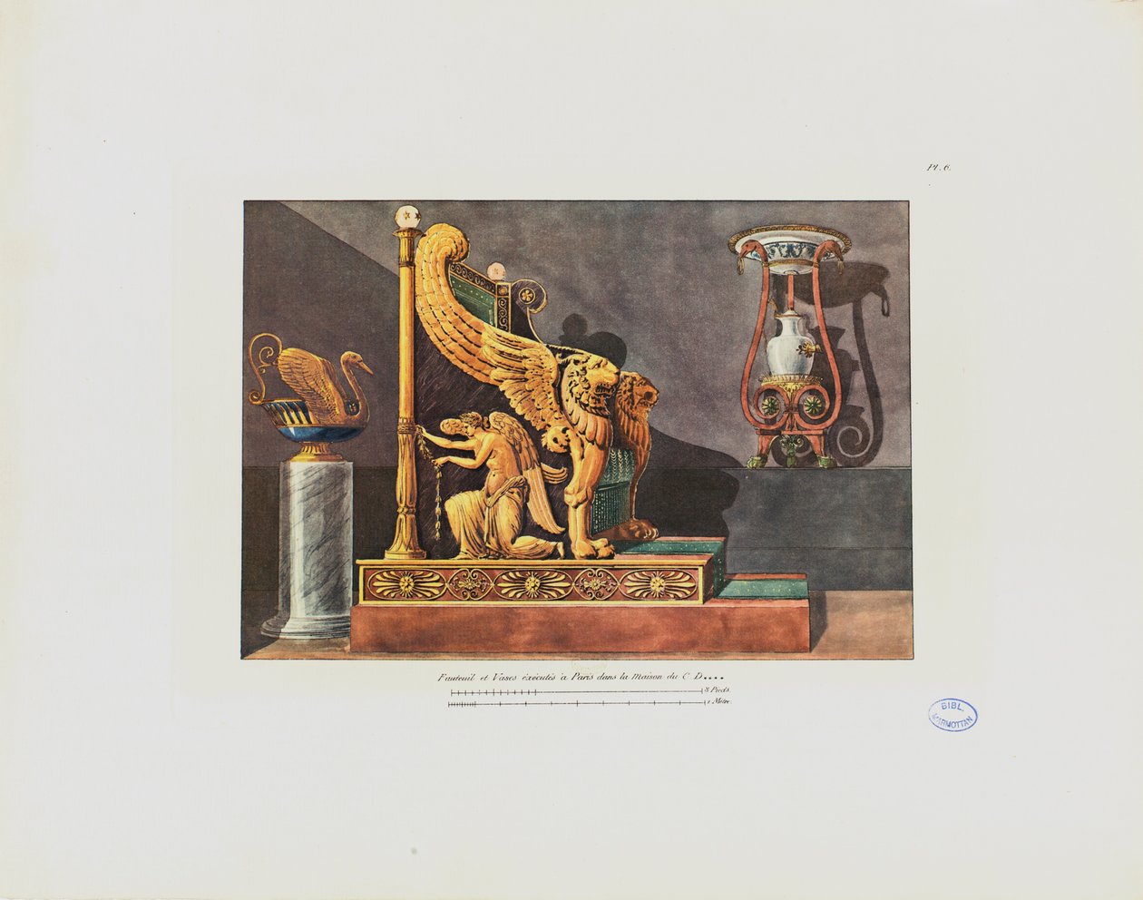 Lænestol og vase i C.D.s hus, fra 