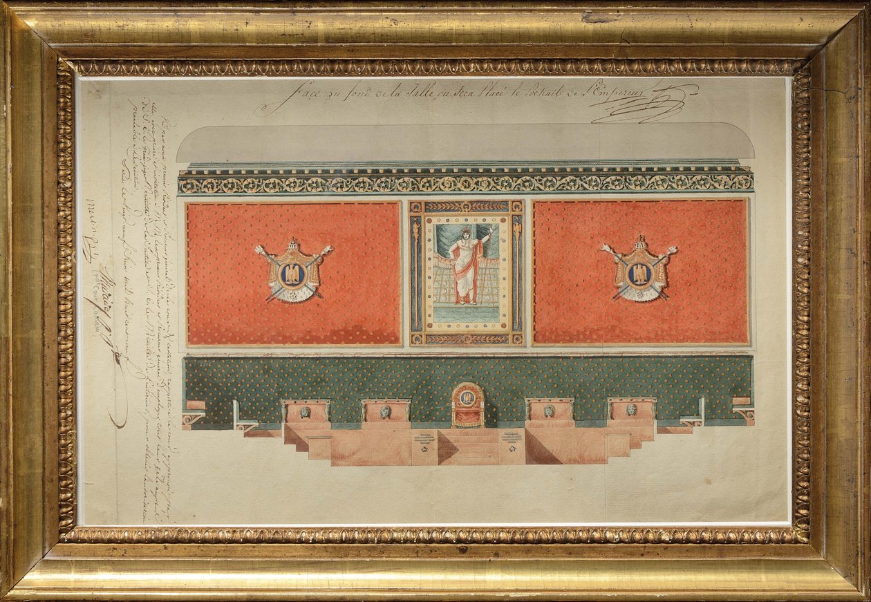 Udsmykningsprojekt til Kassationsrettens Storkammer af Pierre Francois Leonard Fontaine