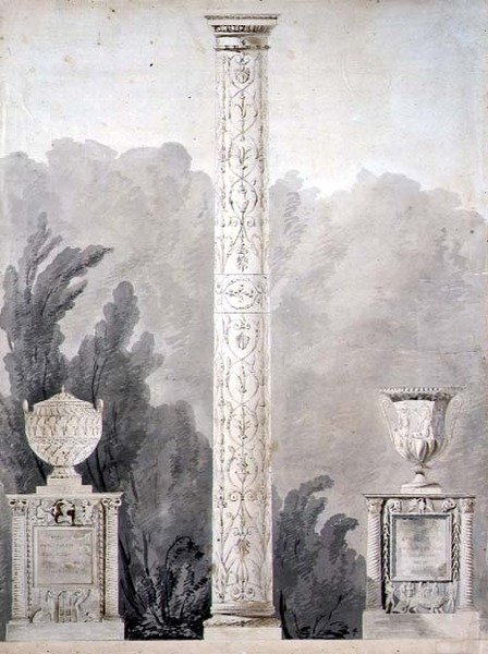 Design til neo-klassiske monumenter af Pierre Francois Leonard Fontaine
