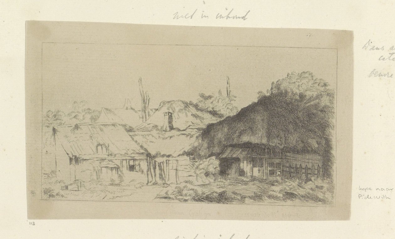 Boerderij Samling af 85 originale tryk (serietitel) af Pierre François Basan (workshop of)