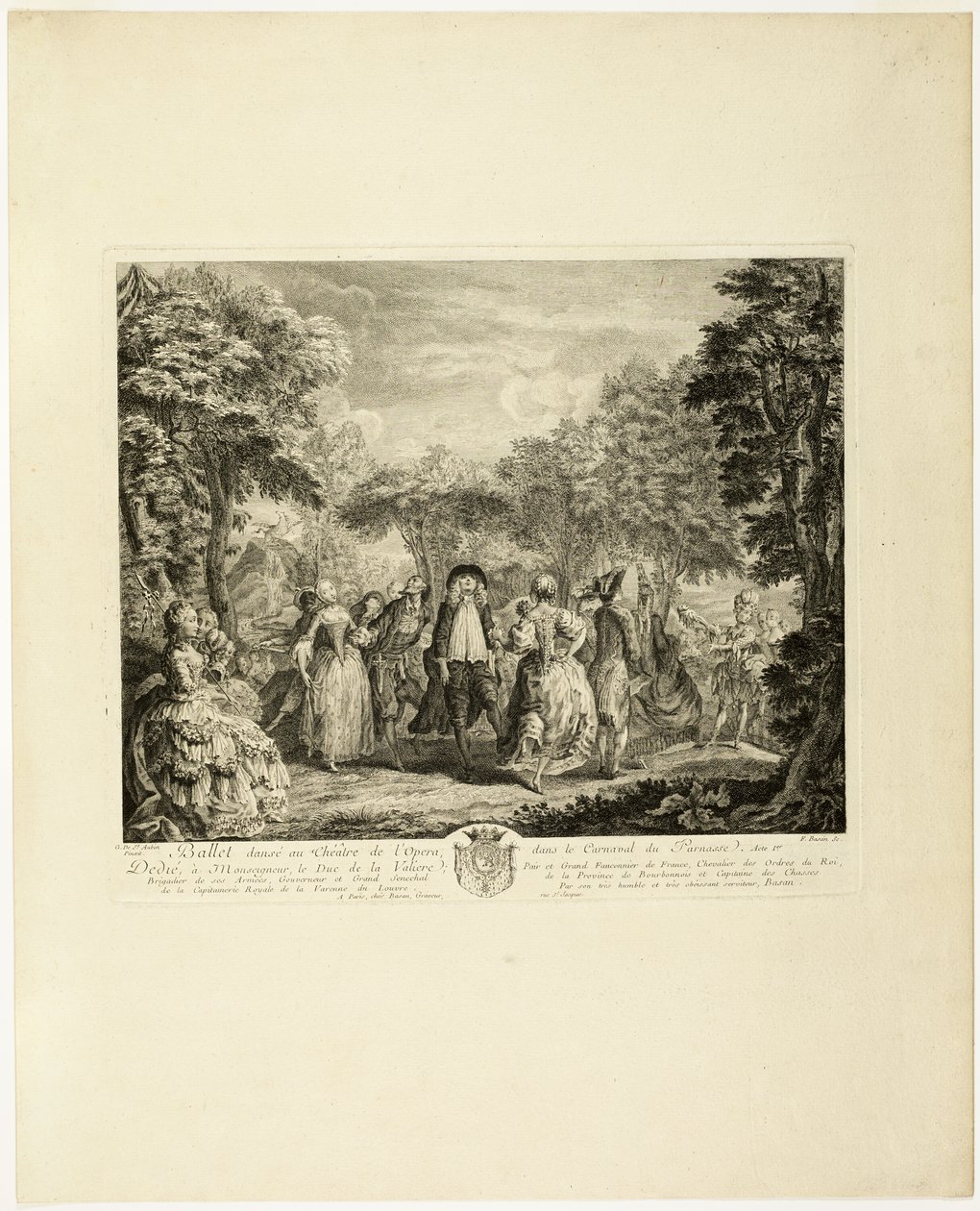 Karnevalet i Parnassus af Pierre François Basan
