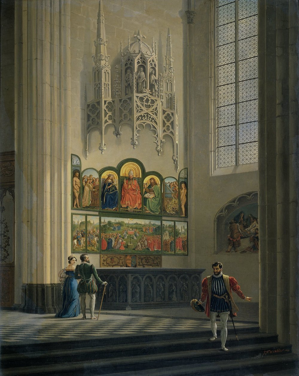 Gent-altertavlen af brødrene van Eyck i St. Bavo-katedralen i Gent af Pierre François De Noter