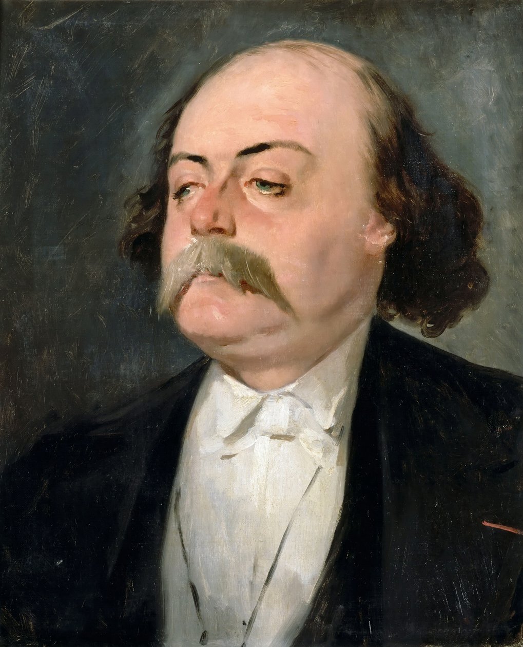 Portræt af Gustave Flaubert 1821-1880 af Pierre François Eugène Giraud