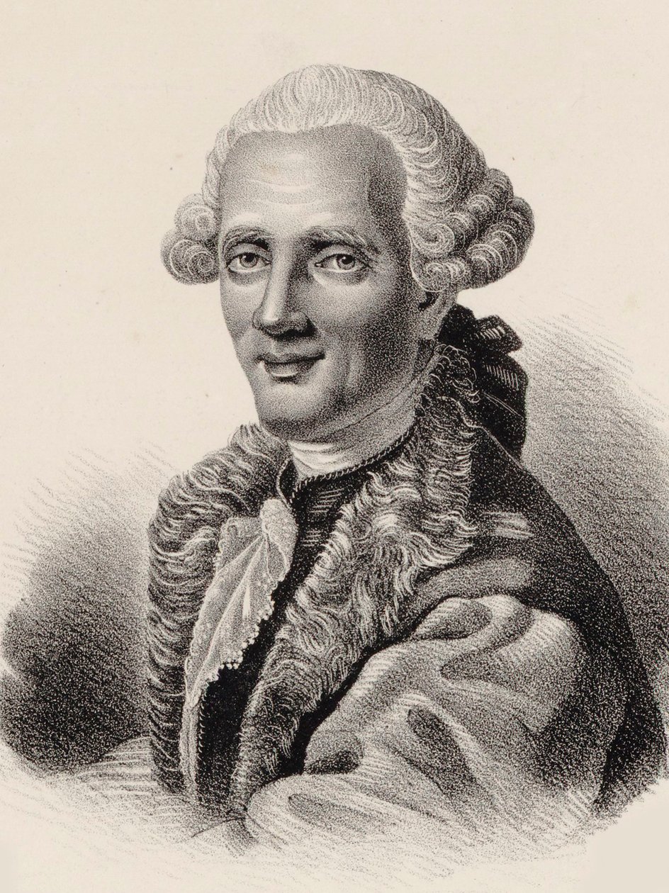 Portræt af komponisten Niccolò Piccinni 1728-1800. af Pierre François Legrand