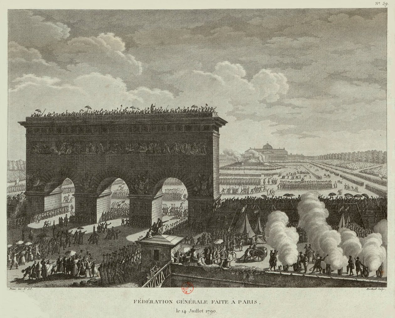 General Federation afholdt i Paris den 14. juli 1790 af Pierre Gabriel Berthault