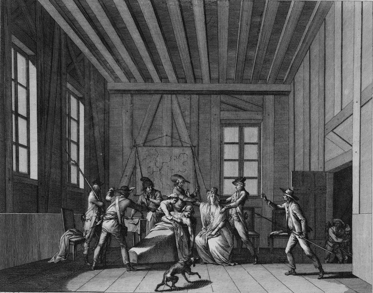 Mordet på Jean-Paul Marat, ca. 1795 af Pierre Gabriel Berthault