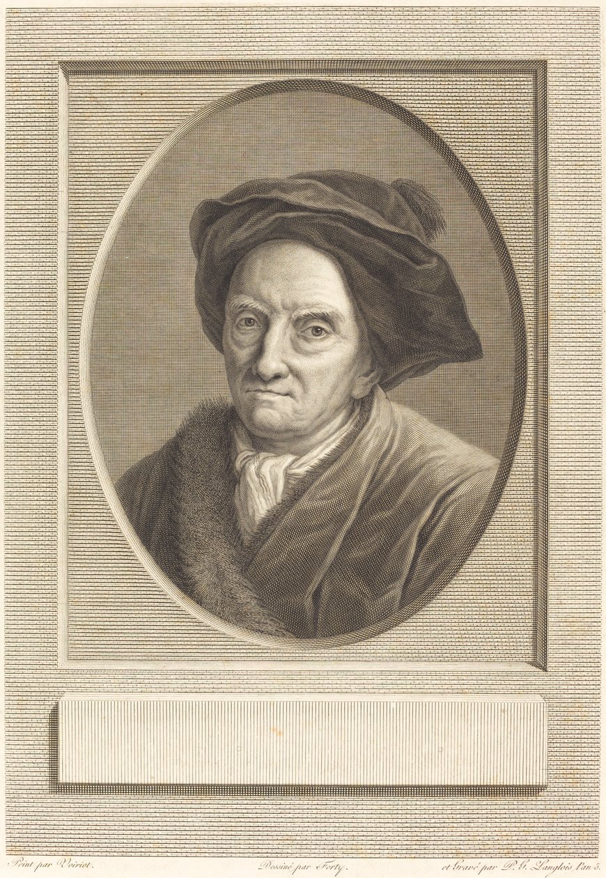 Fontenelle af Pierre Gabriel Langlois after Guillaume Voiriot after Jean Jacques Forty