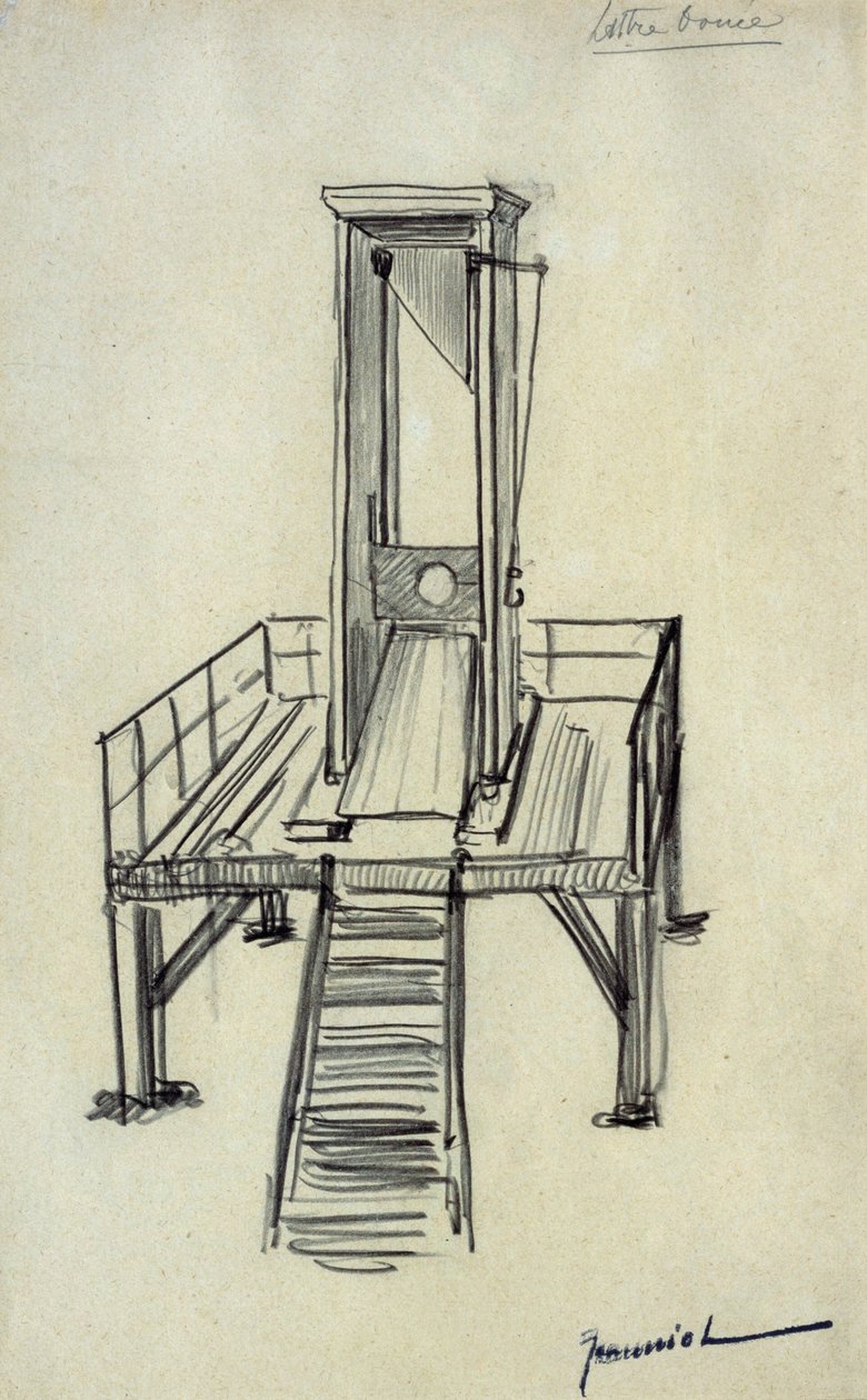 Guillotine af Pierre Georges Jeanniot