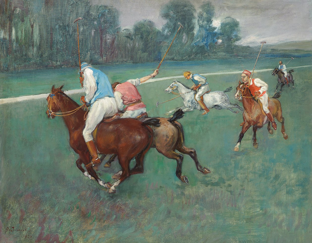 Polo spillere af Pierre Georges Jeanniot