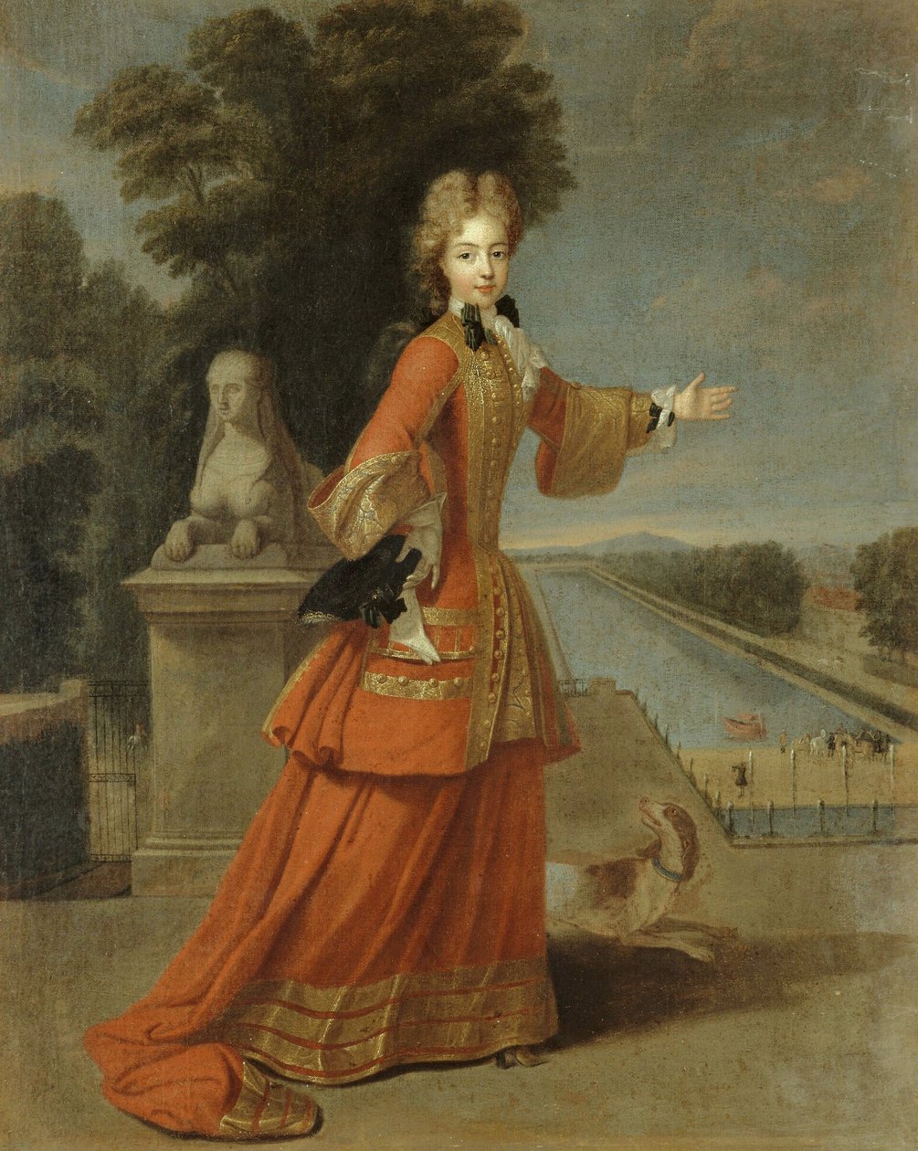 Portræt af Marie Adélaïde af Savoyen, hertuginde af Burgund af Pierre Gobert