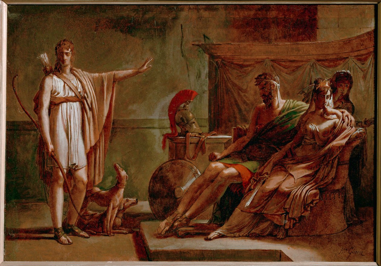 Phaedra og Hyppolyte, skitse ... af Pierre Guérin