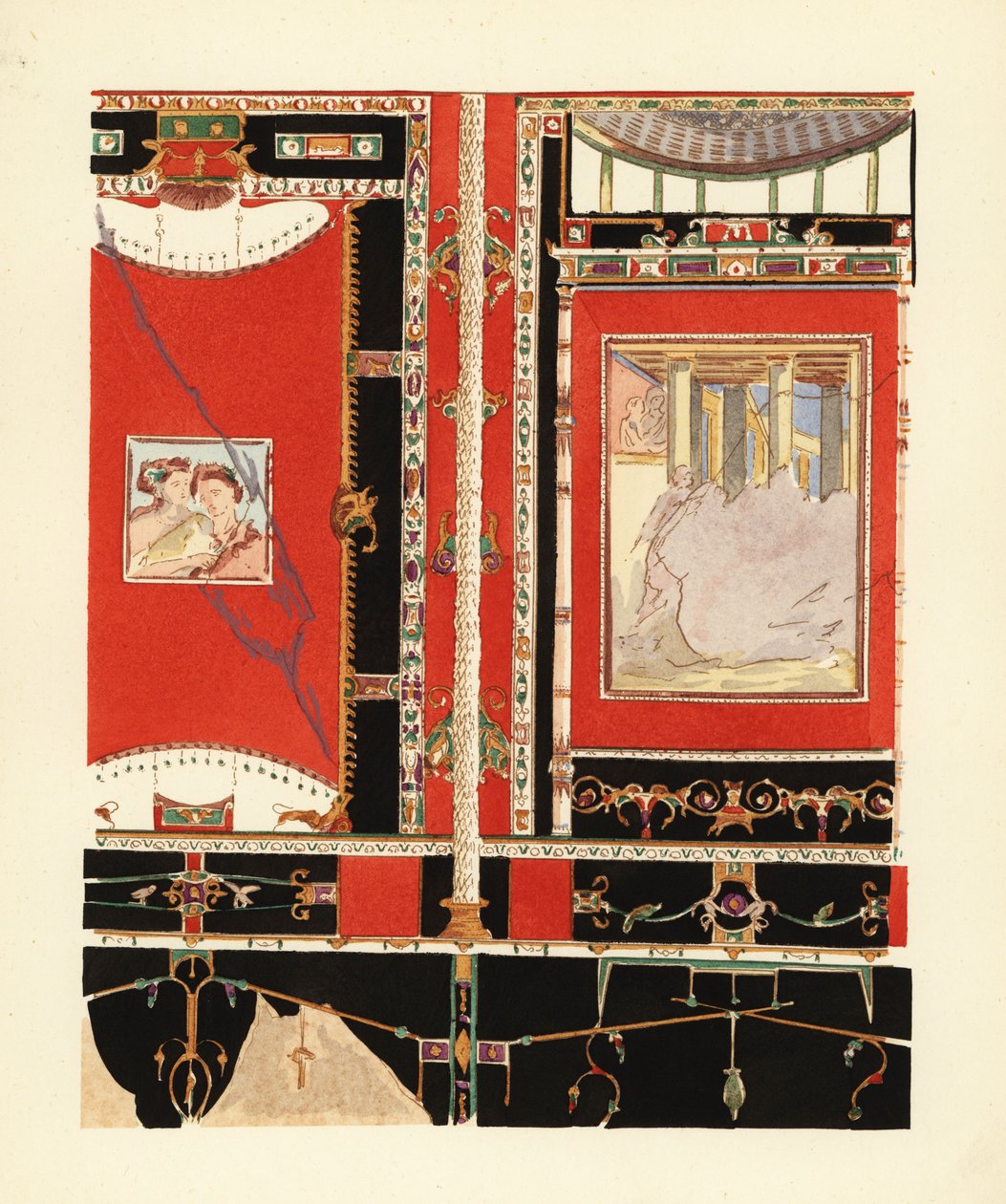Tablinum i House of L af Pierre Gusman