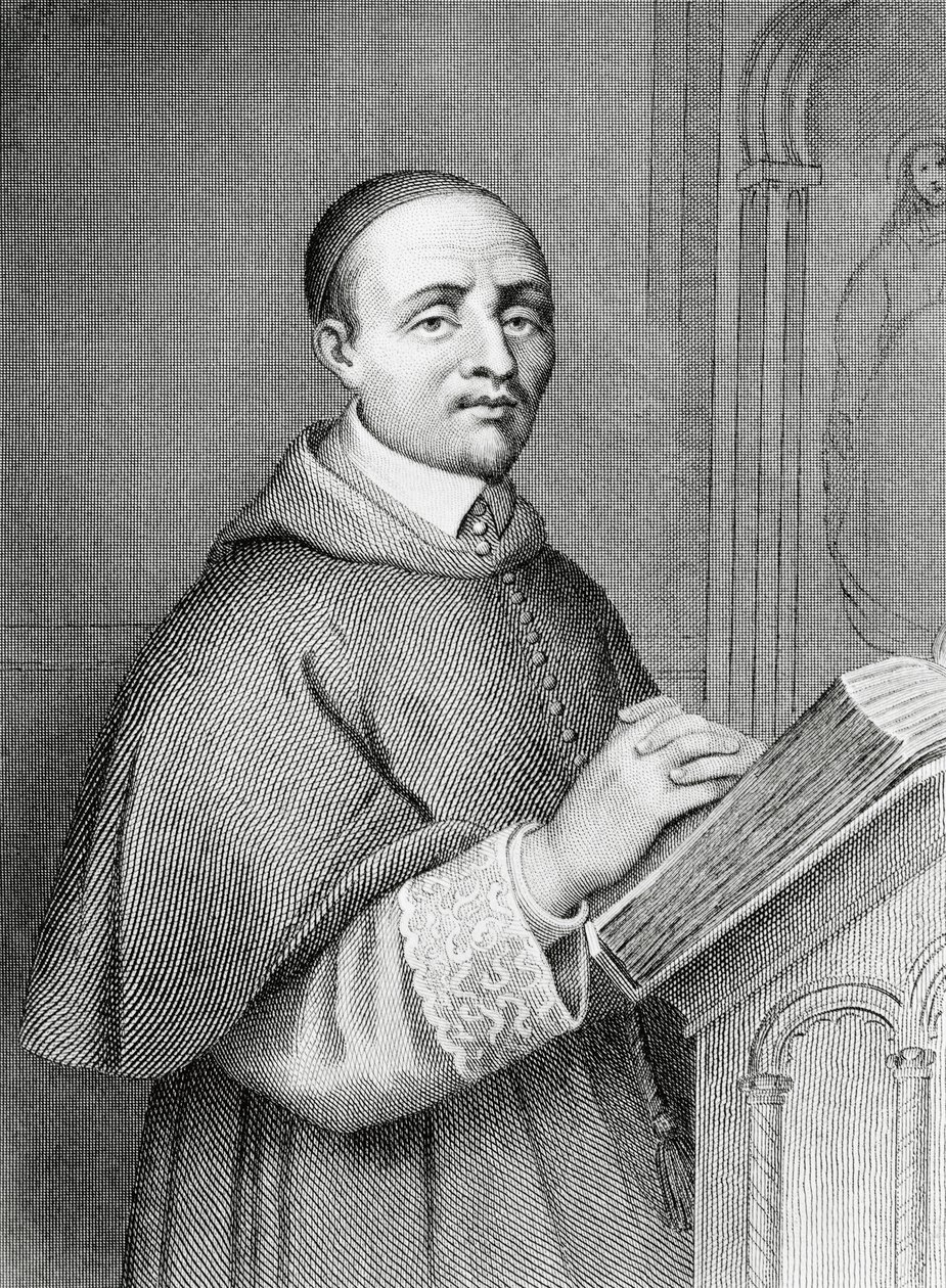 Portræt af Giulio Alberoni (1664-1752), italiensk kardinal og statsmand, premierminister for Filip V af Spanien, gravering af Pierre-Gustave-Eugene Staal (1817-1882) af Pierre Gustave Eugene (1817 82) Staal