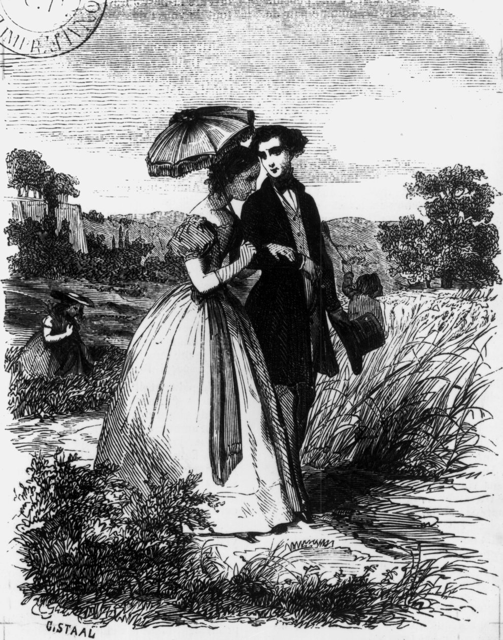 Felix de Vandenesse og Madame de Mortsauf, illustration til 