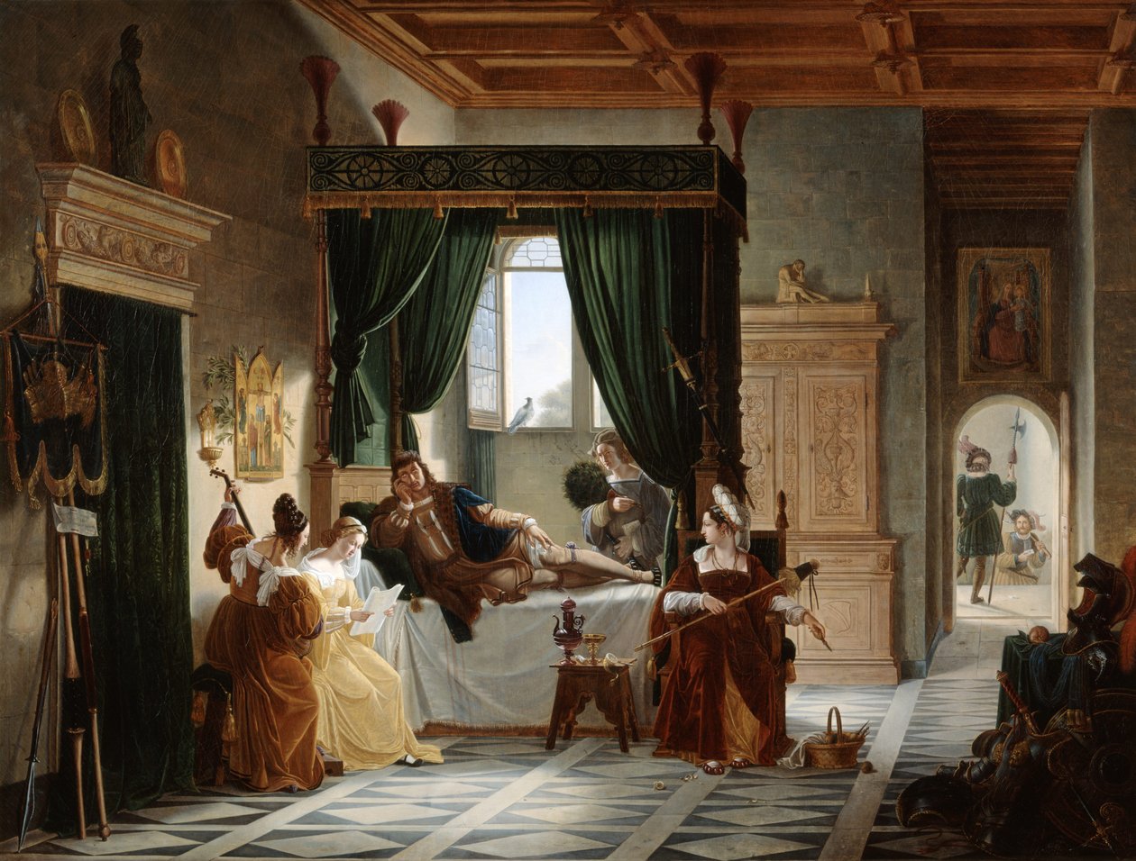 Bayards rekonvalesens af Pierre Henri Revoil