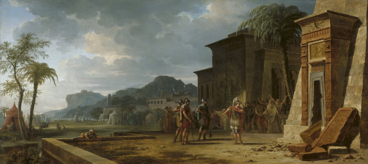 Alexander ved Kyros den Stores grav, 1796 af Pierre Henri de Valenciennes