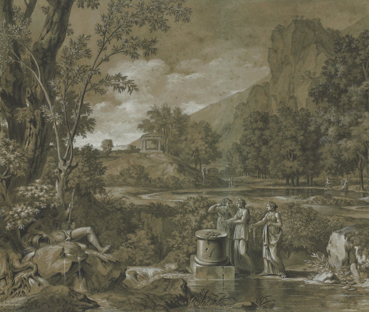 Klassisk Landskab af Pierre-Henri de Valenciennes
