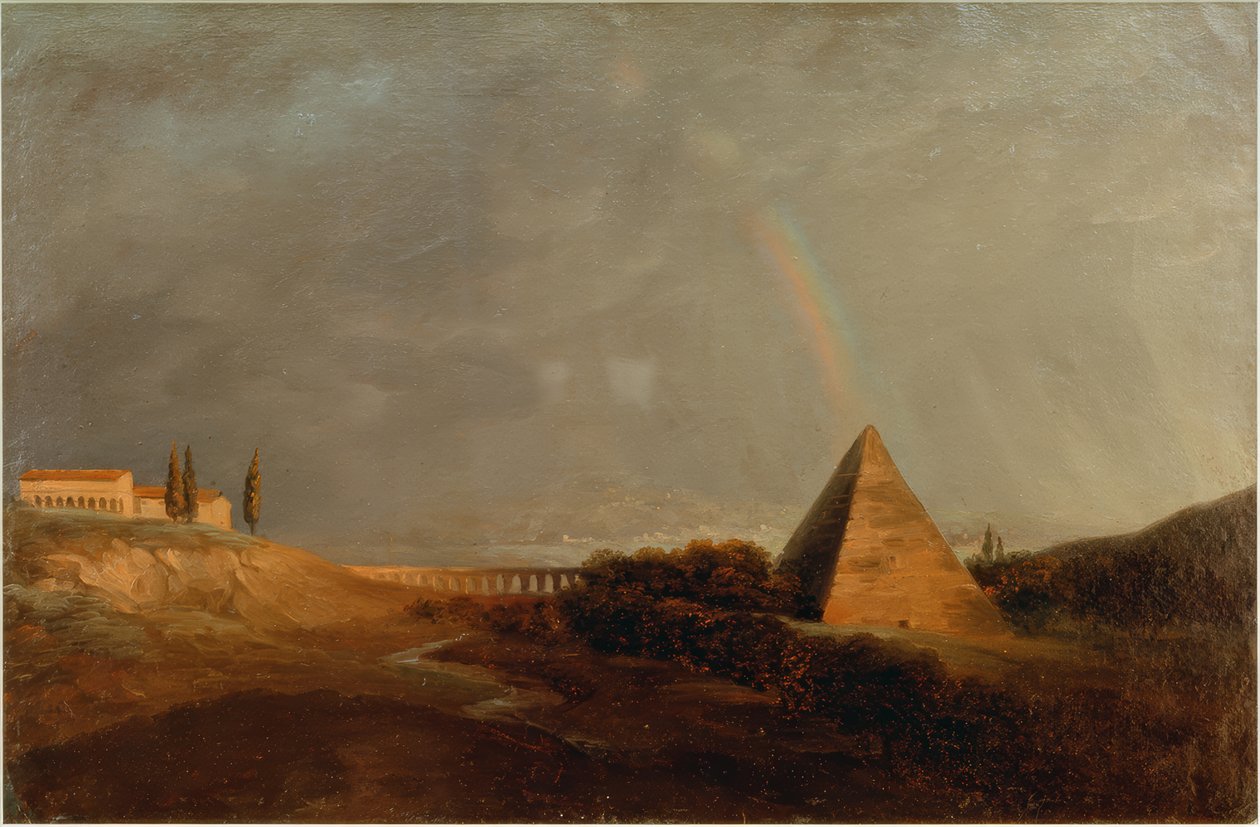 Pyramide ud Regenbogen af Pierre Henri de Valenciennes