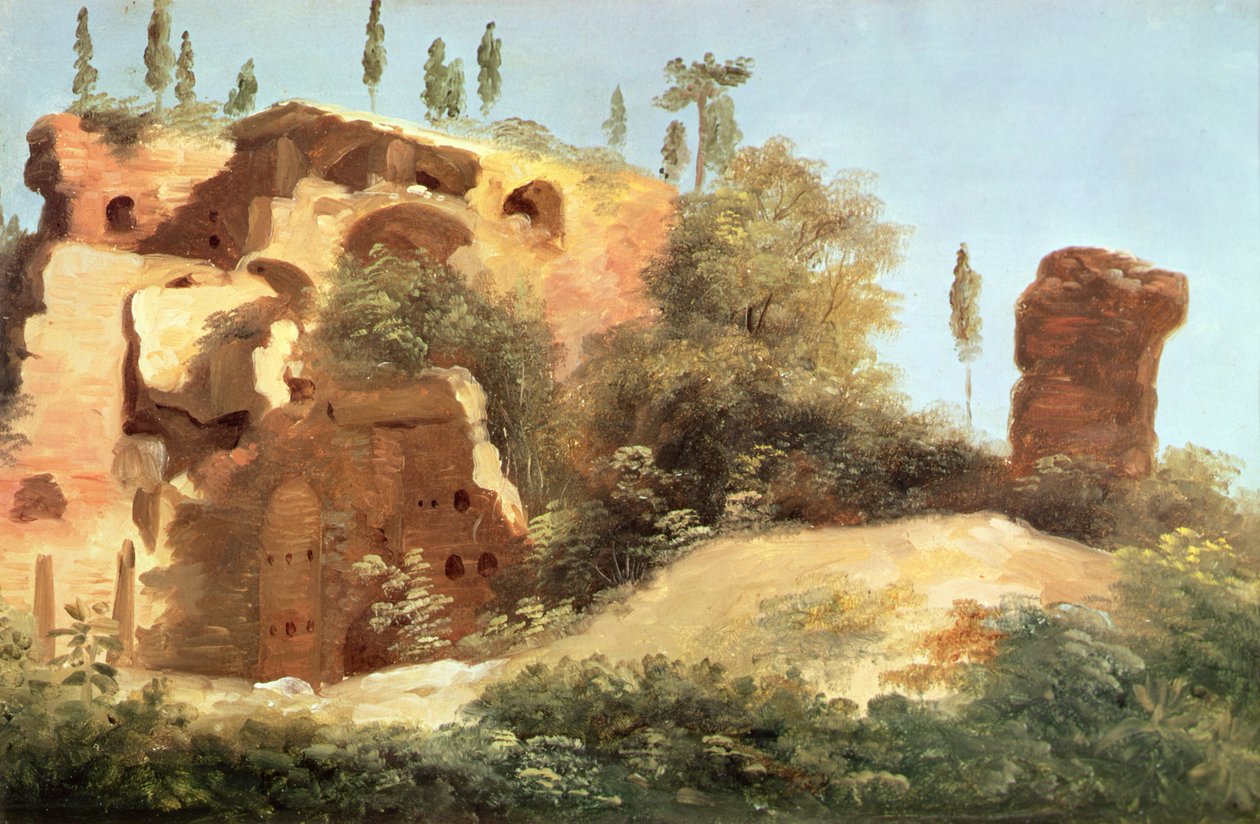 Ruiner ved Villa Farnese af Pierre Henri de Valenciennes