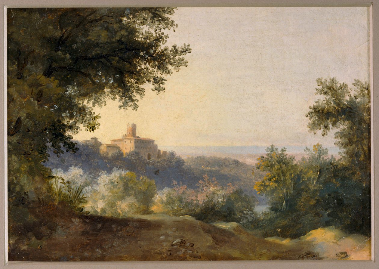 Udsigt over Nemi - Udsigt over Nemi ... af Pierre Henri de Valenciennes